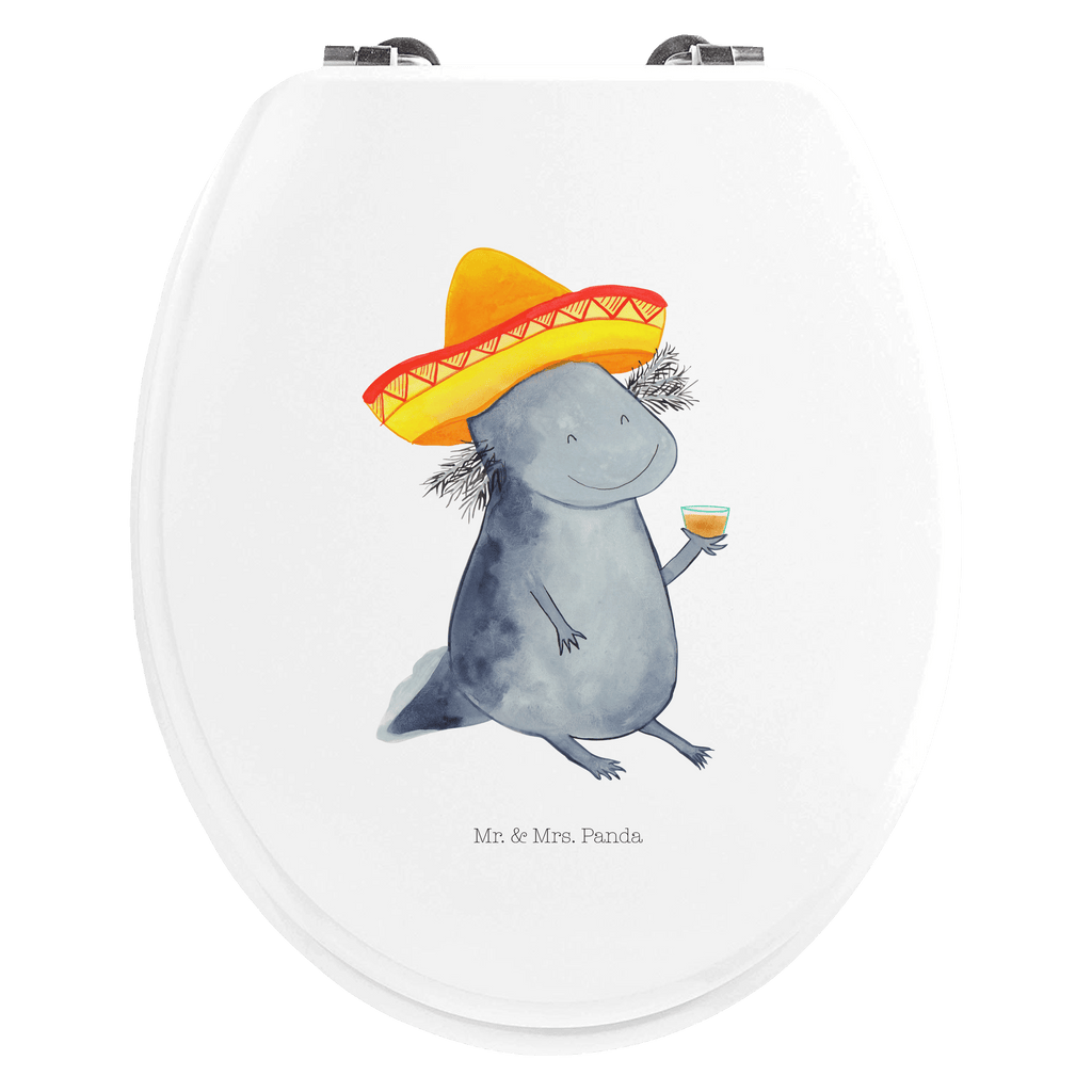 Motiv WC Sitz Axolotl Tequila Klobrille, Klodeckel, Toilettendeckel, WC-Sitz, Toilette, Axolotl, Molch, Mexico, Mexiko, Sombrero, Zitrone, Tequila, Motivation, Spruch, Schwanzlurch, Lurch, Lurche, Axolot, Feuerdrache, Feuersalamander