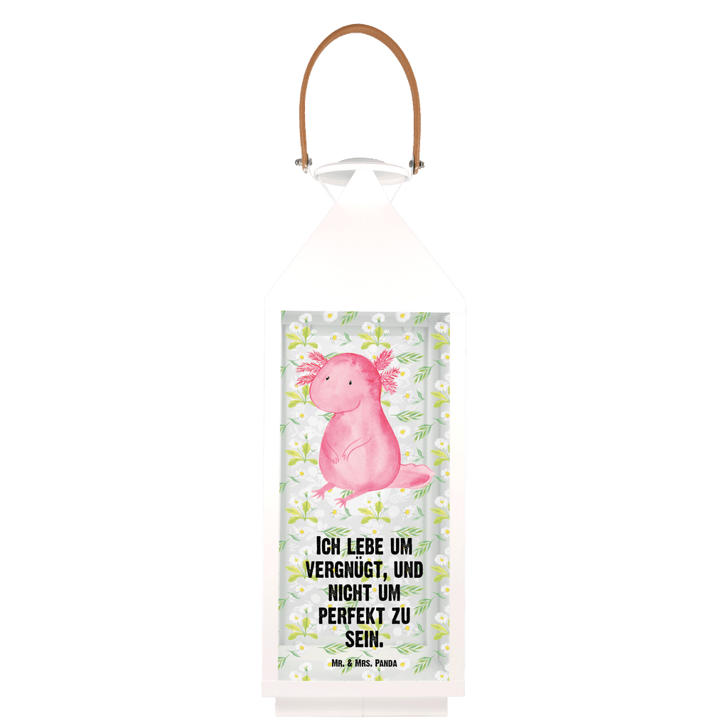 Deko Laterne Axolotl Gartenlampe, Gartenleuchte, Gartendekoration, Gartenlicht, Laterne  kleine Laternen, XXL Laternen, Laterne groß, Axolotl, Molch, Axolot, vergnügt, fröhlich, zufrieden, Lebensstil, Weisheit, Lebensweisheit, Liebe, Freundin