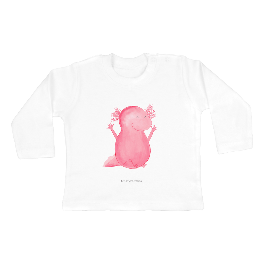 6-12 Monate Baby Longsleeve Axolotl Hurra Mädchen, Jungen, Baby, Longsleeve, Langarm, Bio, Kleidung, uni, Langarmshirt, Axolotl, Molch, Axolot, Schwanzlurch, Lurch, Lurche, fröhlich, Spaß, Freude, Motivation, Zufriedenheit
