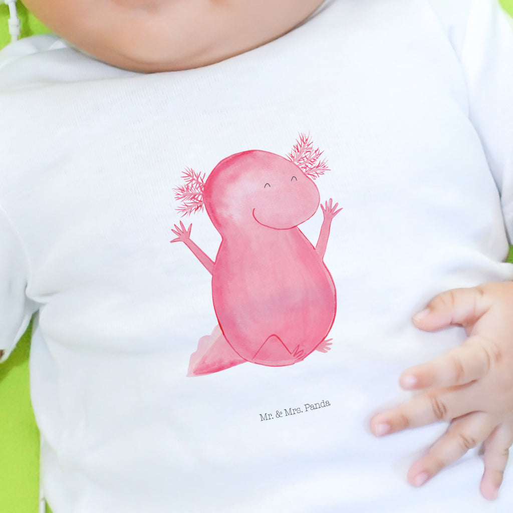 6-12 Monate Baby Longsleeve Axolotl Hurra Mädchen, Jungen, Baby, Longsleeve, Langarm, Bio, Kleidung, uni, Langarmshirt, Axolotl, Molch, Axolot, Schwanzlurch, Lurch, Lurche, fröhlich, Spaß, Freude, Motivation, Zufriedenheit