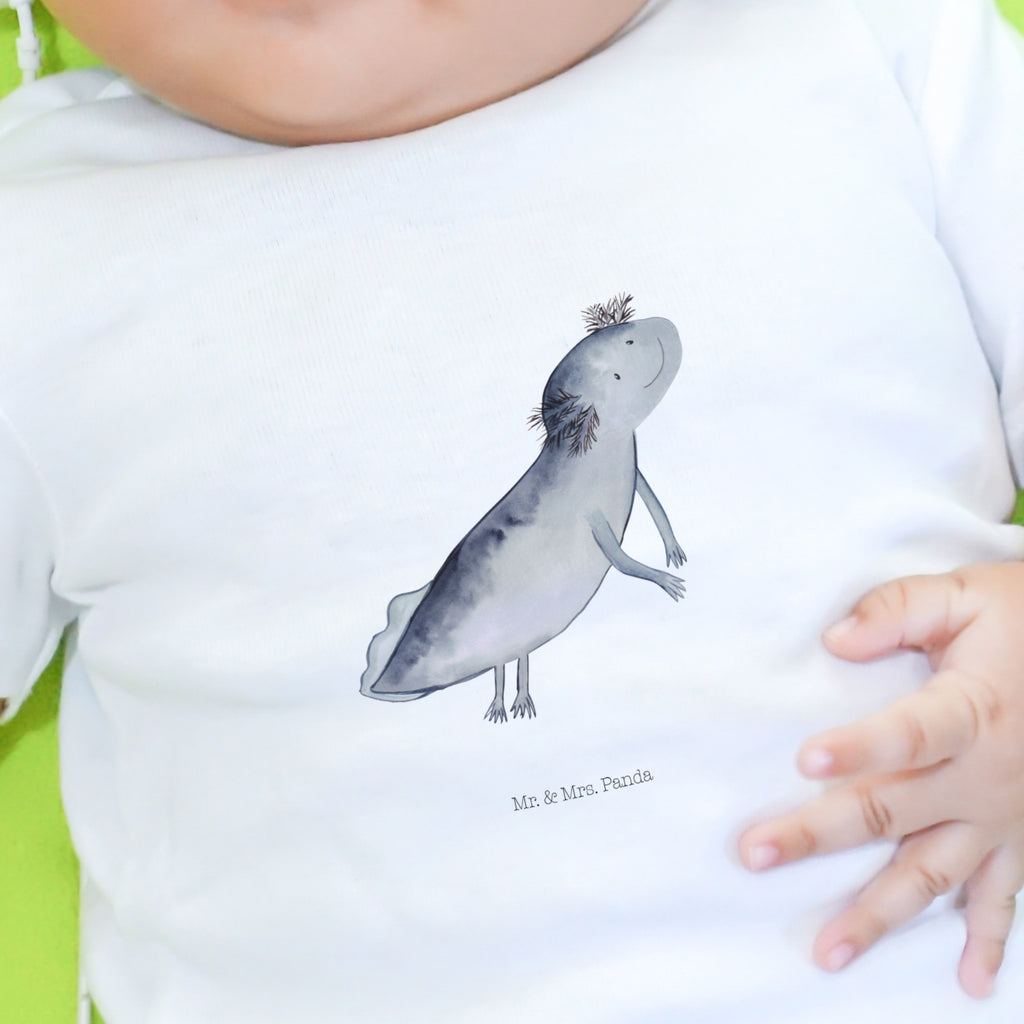 12-18 Monate Baby Longsleeve Axolotl schwimmt Mädchen, Jungen, Baby, Langarm, Bio, Kleidung, Axolotl, Molch, Axolot, Schwanzlurch, Lurch, Lurche, Problem, Probleme, Lösungen, Motivation