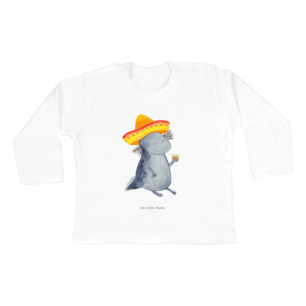 12-18 Monate Baby Longsleeve Axolotl Tequila Mädchen, Jungen, Baby, Langarm, Bio, Kleidung, Axolotl, Molch, Mexico, Mexiko, Sombrero, Zitrone, Tequila, Motivation, Spruch, Schwanzlurch, Lurch, Lurche, Axolot, Feuerdrache, Feuersalamander