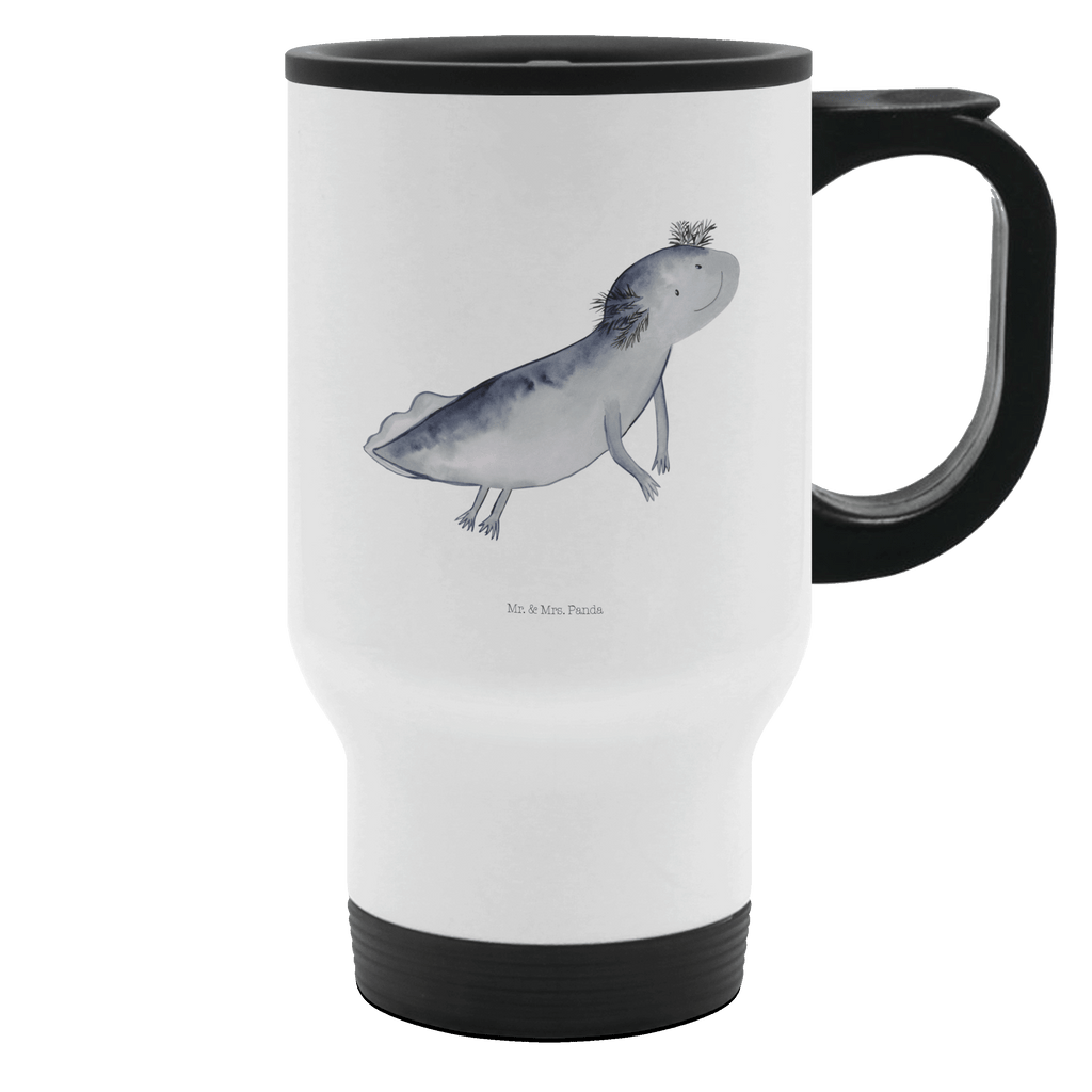 Thermobecher Axolotl schwimmt Thermobecher, To Go Becher, Thermotasse, Kaffeebecher, Isolierbecher, Thermobecher To Go, Warmhaltetasse, Edelstahlbecher, Reisebecher, Tasse mit Deckel, Thermobecher für 400 ml, Kaffeetasse zum Mitnehmen, Tasse zum Mitnehmen, Spülmaschinenfest, Axolotl, Molch, Axolot, Schwanzlurch, Lurch, Lurche, Problem, Probleme, Lösungen, Motivation