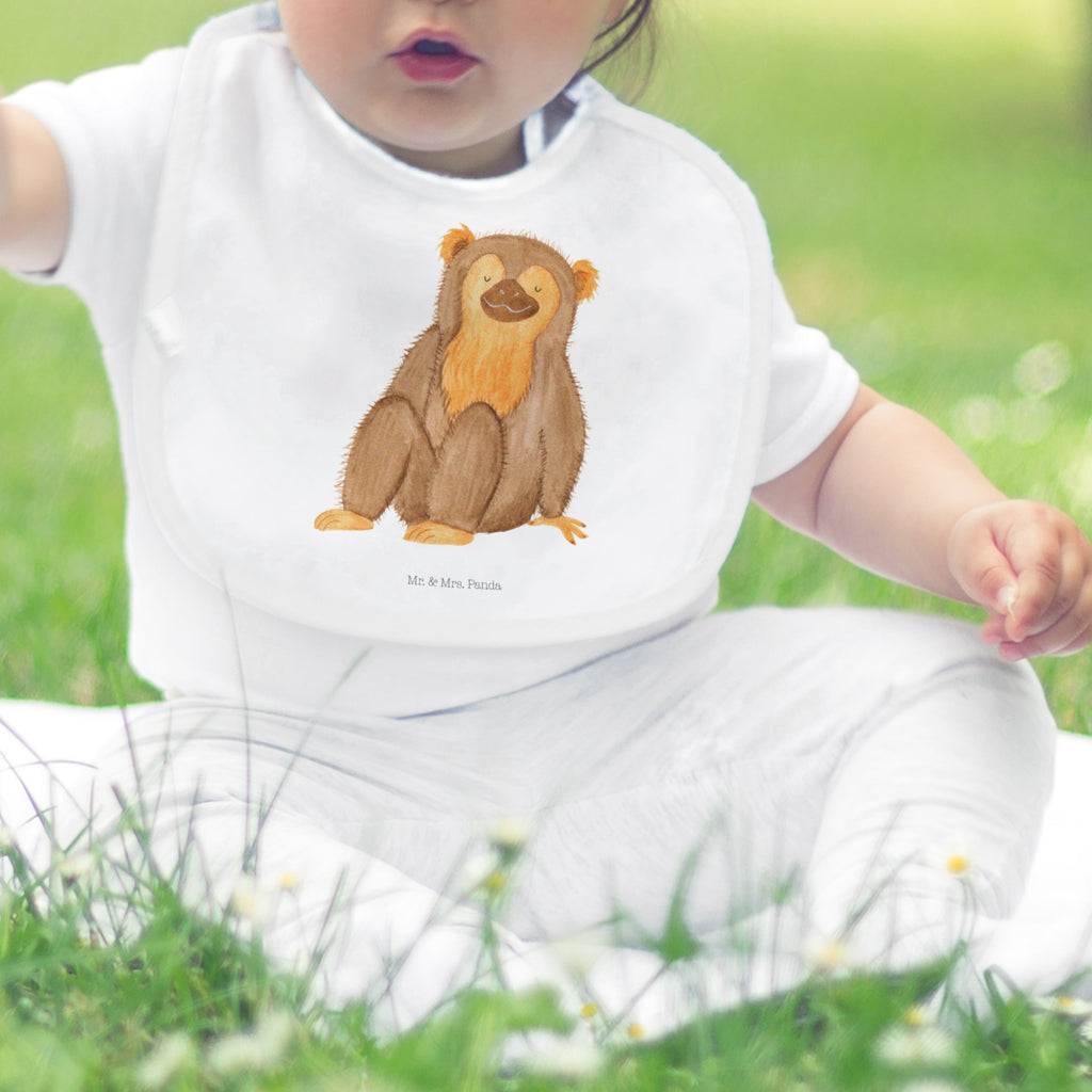 Organic Babylätzchen Affe Baby, Lätzchen, Spucktuch, Sabberlätzchen, Klettlätzchen, Babygeschenk, Baby Lätzchen, Geschenk für Geburt, Geschenk zur Geburt, Baby Spucktuch, Babyausstattung, Geschenkidee für Babyparty, Afrika, Wildtiere, Affe, Äffchen, Affen, Selbstliebe, Respekt, Motivation, Selbstachtung, Liebe, Selbstbewusstsein, Selfcare