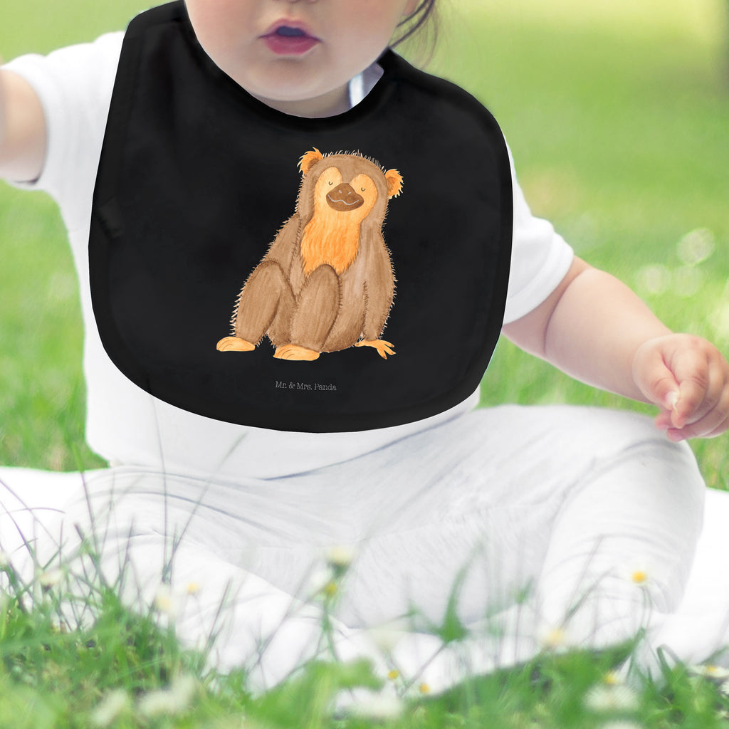 Organic Babylätzchen Affe Baby, Lätzchen, Spucktuch, Sabberlätzchen, Klettlätzchen, Babygeschenk, Baby Lätzchen, Geschenk für Geburt, Geschenk zur Geburt, Baby Spucktuch, Babyausstattung, Geschenkidee für Babyparty, Afrika, Wildtiere, Affe, Äffchen, Affen, Selbstliebe, Respekt, Motivation, Selbstachtung, Liebe, Selbstbewusstsein, Selfcare