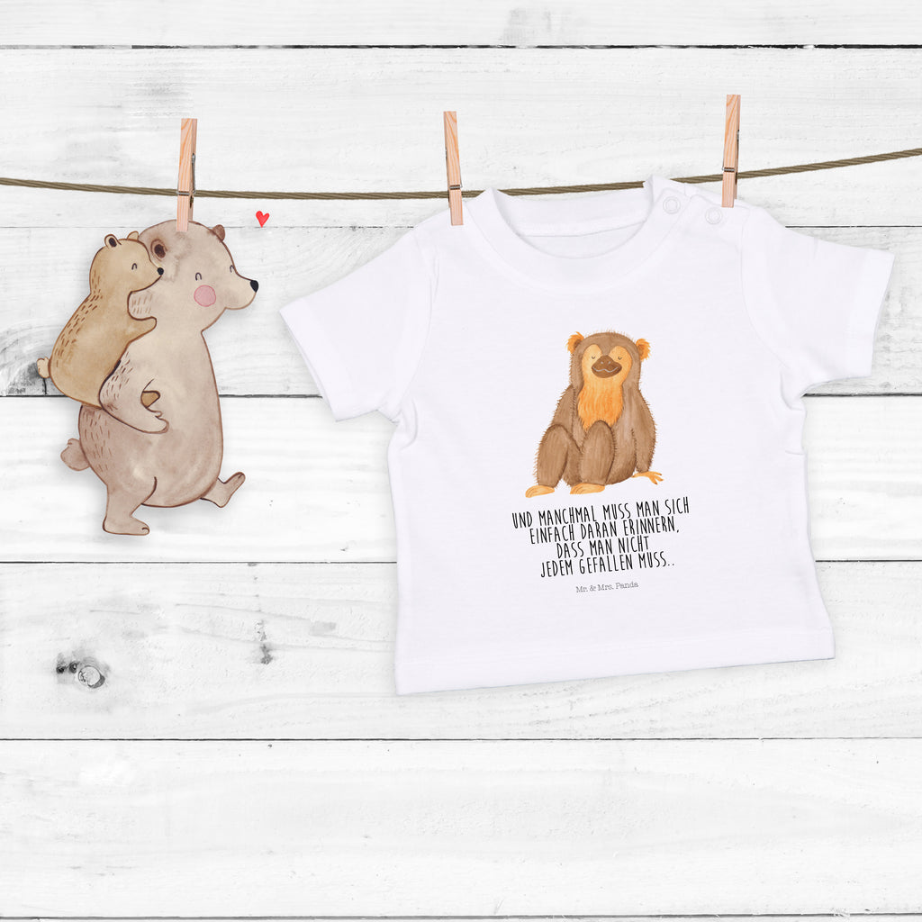 Organic Baby Shirt Affe Baby T-Shirt, Jungen Baby T-Shirt, Mädchen Baby T-Shirt, Shirt, Afrika, Wildtiere, Affe, Äffchen, Affen, Selbstliebe, Respekt, Motivation, Selbstachtung, Liebe, Selbstbewusstsein, Selfcare