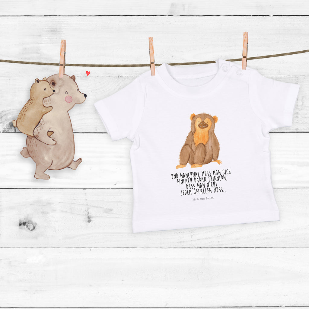 Organic Baby Shirt Affe Baby T-Shirt, Jungen Baby T-Shirt, Mädchen Baby T-Shirt, Shirt, Afrika, Wildtiere, Affe, Äffchen, Affen, Selbstliebe, Respekt, Motivation, Selbstachtung, Liebe, Selbstbewusstsein, Selfcare