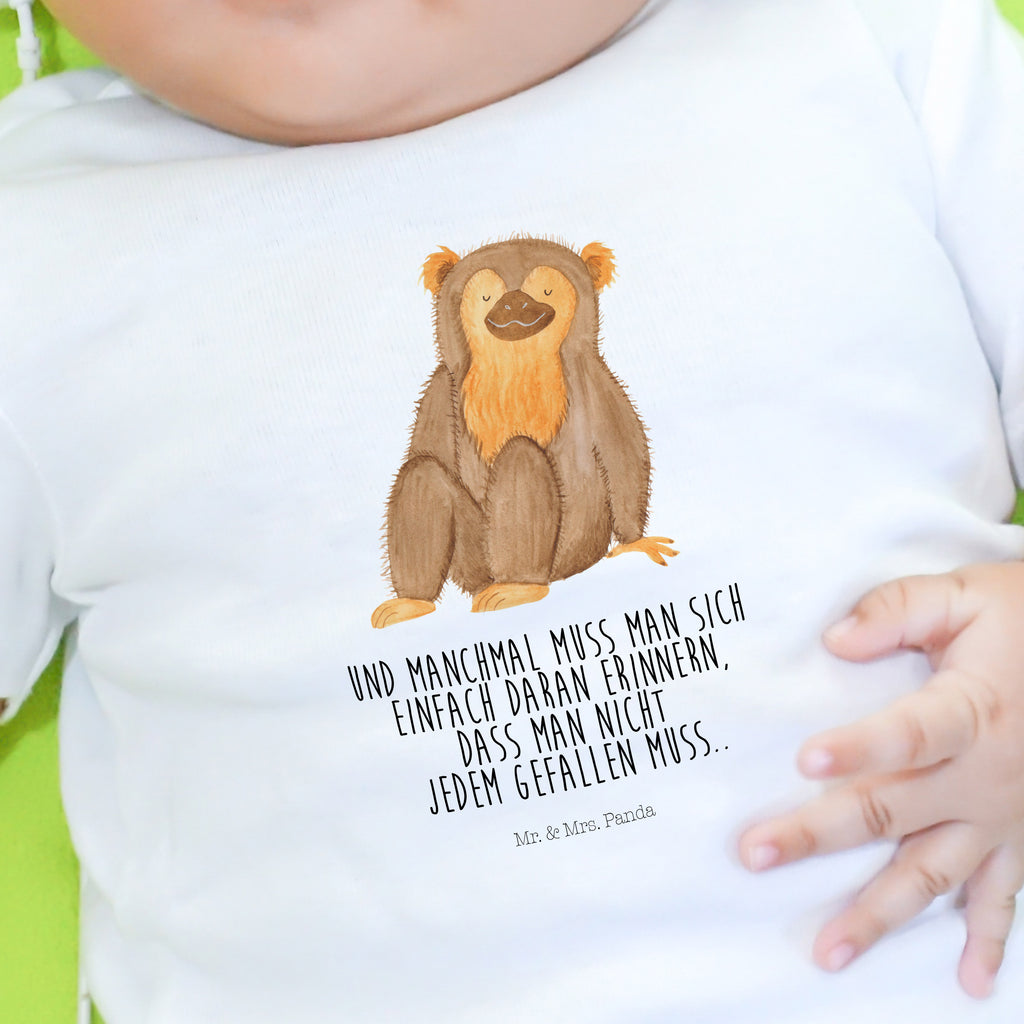 Organic Baby Shirt Affe Baby T-Shirt, Jungen Baby T-Shirt, Mädchen Baby T-Shirt, Shirt, Afrika, Wildtiere, Affe, Äffchen, Affen, Selbstliebe, Respekt, Motivation, Selbstachtung, Liebe, Selbstbewusstsein, Selfcare