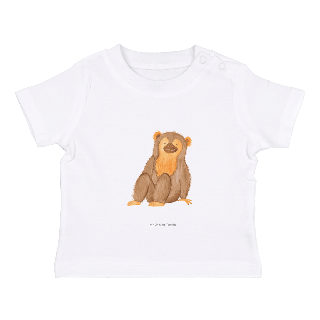 Organic Baby Shirt Affe Baby T-Shirt, Jungen Baby T-Shirt, Mädchen Baby T-Shirt, Shirt, Afrika, Wildtiere, Affe, Äffchen, Affen, Selbstliebe, Respekt, Motivation, Selbstachtung, Liebe, Selbstbewusstsein, Selfcare