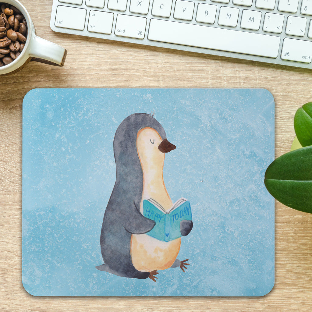 Mauspad Pinguin Buch Mousepad, Computer zubehör, Büroausstattung, PC Zubehör, Arbeitszimmer, Mauspad, Einzigartiges Mauspad, Designer Mauspad, Pinguin, Pinguine, Buch, Lesen, Bücherwurm, Nichtstun, Faulenzen, Ferien, Urlaub, Freizeit