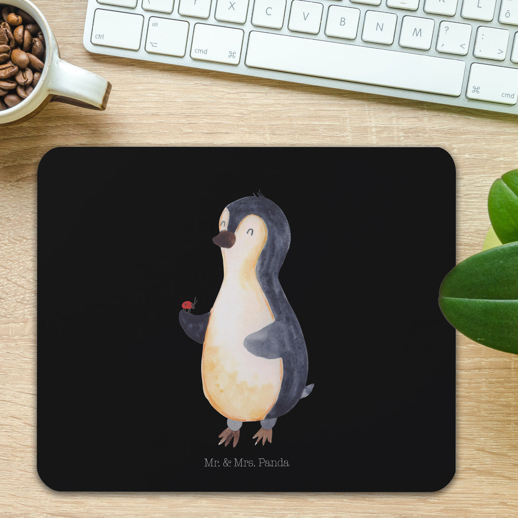 Mauspad Pinguin Marienkäfer Mousepad, Computer zubehör, Büroausstattung, PC Zubehör, Arbeitszimmer, Mauspad, Einzigartiges Mauspad, Designer Mauspad, Pinguin, Pinguine, Marienkäfer, Liebe, Wunder, Glück, Freude, Lebensfreude