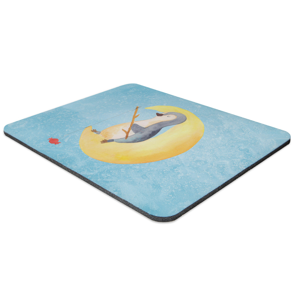 Mauspad Pinguin Mond Mousepad, Computer zubehör, Büroausstattung, PC Zubehör, Arbeitszimmer, Mauspad, Einzigartiges Mauspad, Designer Mauspad, Pinguin, Pinguine, Spruch, schlafen, Nachtruhe, Einschlafen, Schlafzimmer, Schlafstörungen, Gästezimmer