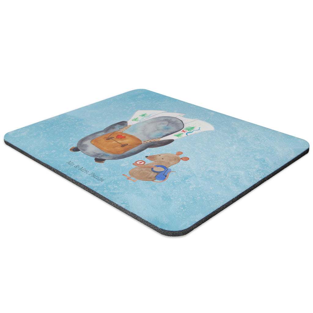 Mauspad Pinguin & Maus Wanderer Mousepad, Computer zubehör, Büroausstattung, PC Zubehör, Arbeitszimmer, Mauspad, Einzigartiges Mauspad, Designer Mauspad, Pinguin, Pinguine, Abenteurer, Abenteuer, Roadtrip, Ausflug, Wanderlust, wandern