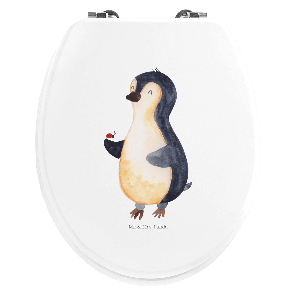 Motiv WC Sitz Pinguin Marienkäfer Klobrille, Klodeckel, Toilettendeckel, WC-Sitz, Toilette, Pinguin, Pinguine, Marienkäfer, Liebe, Wunder, Glück, Freude, Lebensfreude