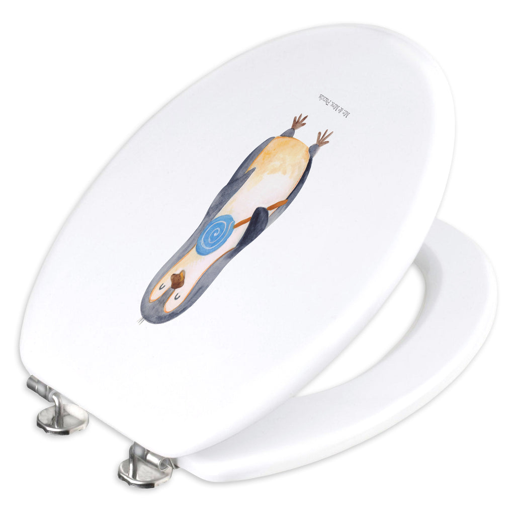 Motiv WC Sitz Pinguin Lolli Klobrille, Klodeckel, Toilettendeckel, WC-Sitz, Toilette, Pinguin, Pinguine, Lolli, Süßigkeiten, Blödsinn, Spruch, Rebell, Gauner, Ganove, Rabauke