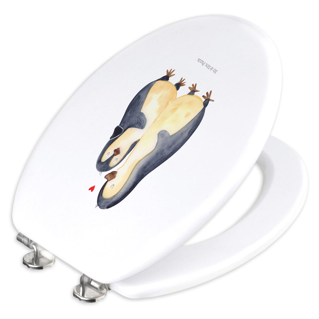 Motiv WC Sitz Pinguin umarmend Klobrille, Klodeckel, Toilettendeckel, WC-Sitz, Toilette, Pinguin, Liebe, Liebespaar, Liebesbeweis, Liebesgeschenk, Verlobung, Jahrestag, Hochzeitstag, Hochzeit, Hochzeitsgeschenk