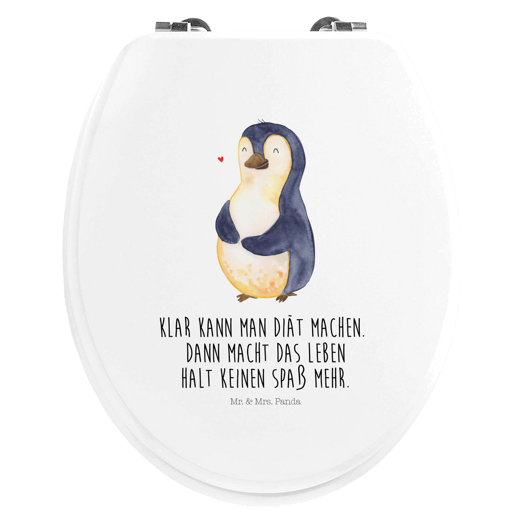 Motiv WC Sitz Pinguin Diät Klobrille, Klodeckel, Toilettendeckel, WC-Sitz, Toilette, Pinguin, Pinguine, Diät, Abnehmen, Abspecken, Gewicht, Motivation, Selbstliebe, Körperliebe, Selbstrespekt