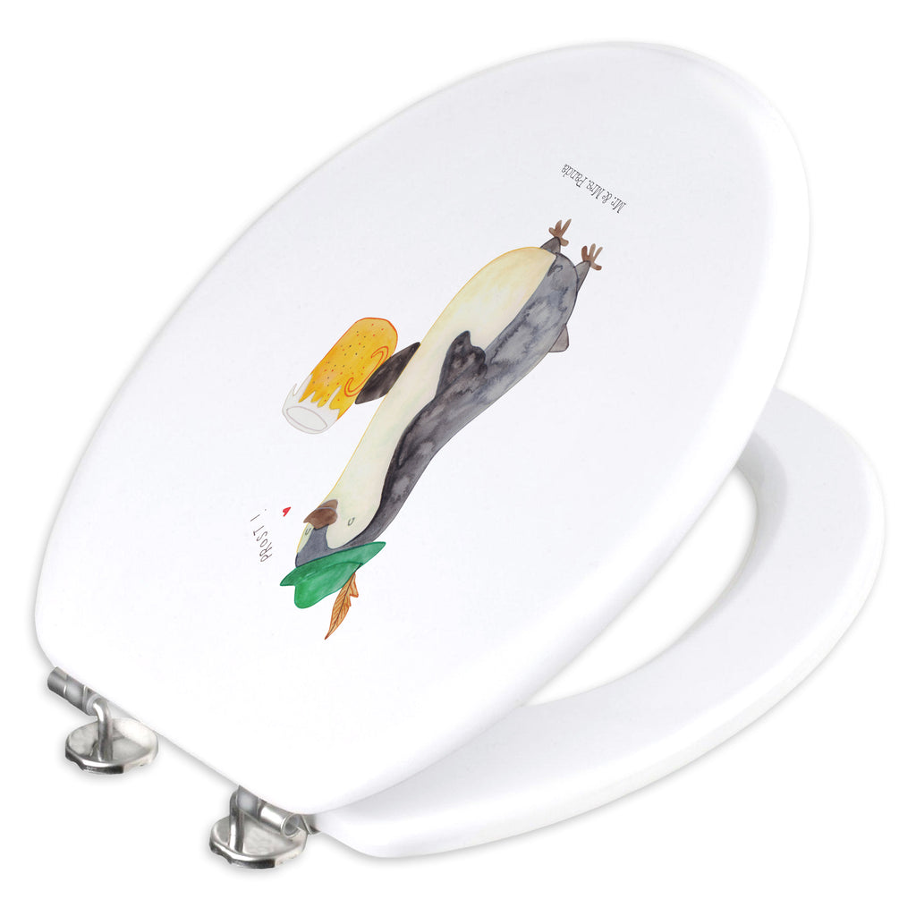 Motiv WC Sitz Pinguin Bier Klobrille, Klodeckel, Toilettendeckel, WC-Sitz, Toilette, Pinguin, Pinguine, Bier, Oktoberfest