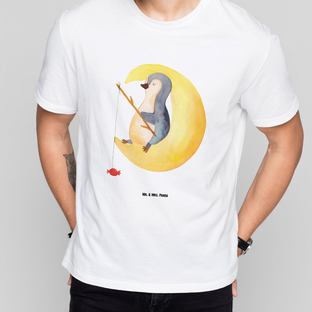 Größe M T-Shirt Pinguin Mond T-Shirt, Shirt, Tshirt, Lustiges T-Shirt, T-Shirt mit Spruch, Party, Junggesellenabschied, Jubiläum, Geburstag, Herrn, Damen, Männer, Frauen, Schlafshirt, Nachthemd, Sprüche, Pinguin, Pinguine, Spruch, schlafen, Nachtruhe, Einschlafen, Schlafzimmer, Schlafstörungen, Gästezimmer