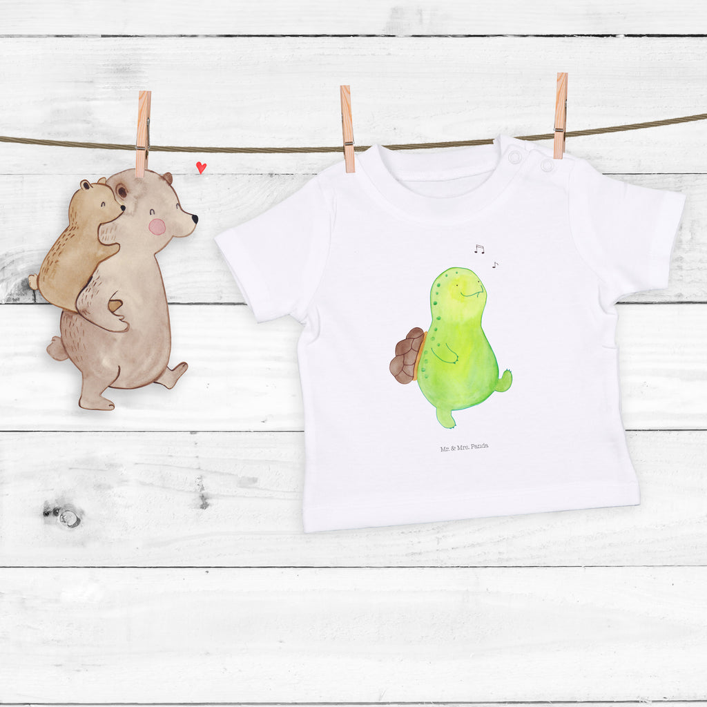 Organic Baby Shirt Schildkröte pfeift Baby T-Shirt, Jungen Baby T-Shirt, Mädchen Baby T-Shirt, Shirt, Schildkröte, Schildi, Schildkröten, fröhlich, Glück, Motivation, Lebensfreude, Depression, Trennung, Neuanfang