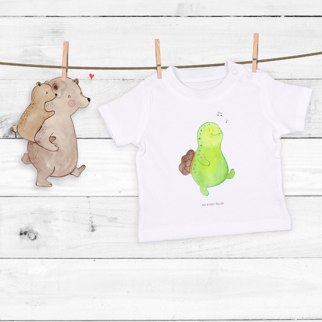 Organic Baby Shirt Schildkröte pfeift Baby T-Shirt, Jungen Baby T-Shirt, Mädchen Baby T-Shirt, Shirt, Schildkröte, Schildi, Schildkröten, fröhlich, Glück, Motivation, Lebensfreude, Depression, Trennung, Neuanfang