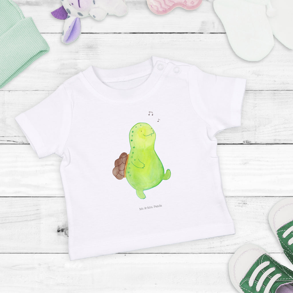 Organic Baby Shirt Schildkröte pfeift Baby T-Shirt, Jungen Baby T-Shirt, Mädchen Baby T-Shirt, Shirt, Schildkröte, Schildi, Schildkröten, fröhlich, Glück, Motivation, Lebensfreude, Depression, Trennung, Neuanfang