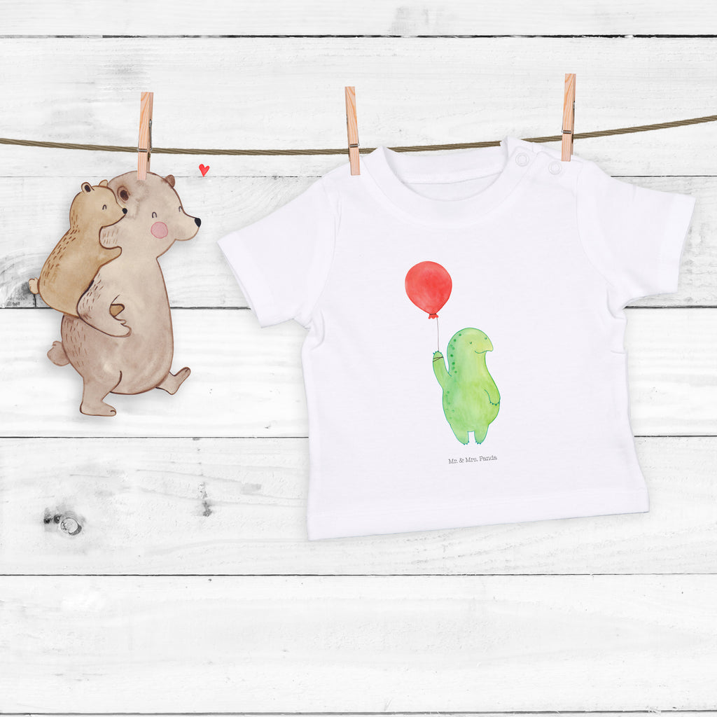 Organic Baby Shirt Schildkröte Luftballon Baby T-Shirt, Jungen Baby T-Shirt, Mädchen Baby T-Shirt, Shirt, Schildkröte, Schildkröten, Mutausbruch, Motivation, Motivationsspruch