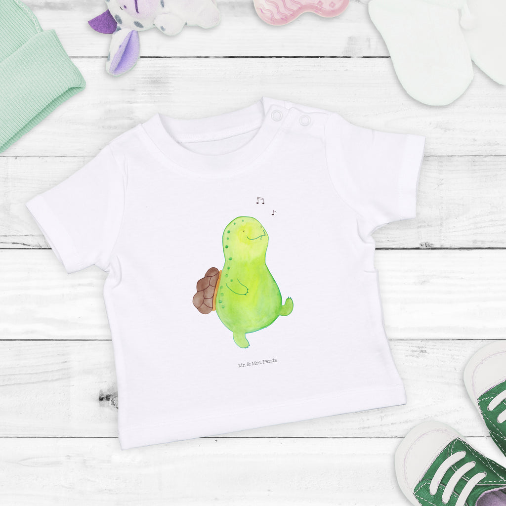 Organic Baby Shirt Schildkröte pfeift Baby T-Shirt, Jungen Baby T-Shirt, Mädchen Baby T-Shirt, Shirt, Schildkröte, Schildi, Schildkröten, fröhlich, Glück, Motivation, Lebensfreude, Depression, Trennung, Neuanfang