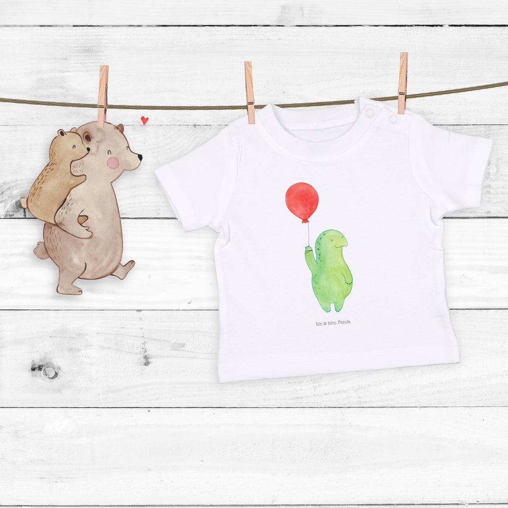 Organic Baby Shirt Schildkröte Luftballon Baby T-Shirt, Jungen Baby T-Shirt, Mädchen Baby T-Shirt, Shirt, Schildkröte, Schildkröten, Mutausbruch, Motivation, Motivationsspruch