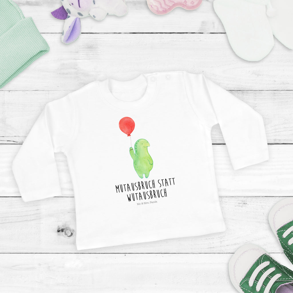 3-6 Monate Baby Longsleeve Schildkröte Luftballon Mädchen, Jungen, Baby, Langarm, Bio, Kleidung, Schildkröte, Schildkröten, Mutausbruch, Motivation, Motivationsspruch