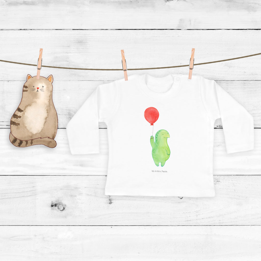 3-6 Monate Baby Longsleeve Schildkröte Luftballon Mädchen, Jungen, Baby, Langarm, Bio, Kleidung, Schildkröte, Schildkröten, Mutausbruch, Motivation, Motivationsspruch