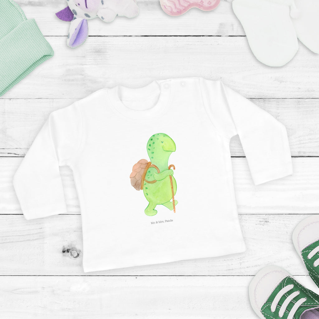 6-12 Monate Baby Longsleeve Schildkröte Wanderer Mädchen, Jungen, Baby, Longsleeve, Langarm, Bio, Kleidung, uni, Langarmshirt, Schildkröte, Schildkröten, Motivation, Motivationsspruch, Motivationssprüche, Neuanfang