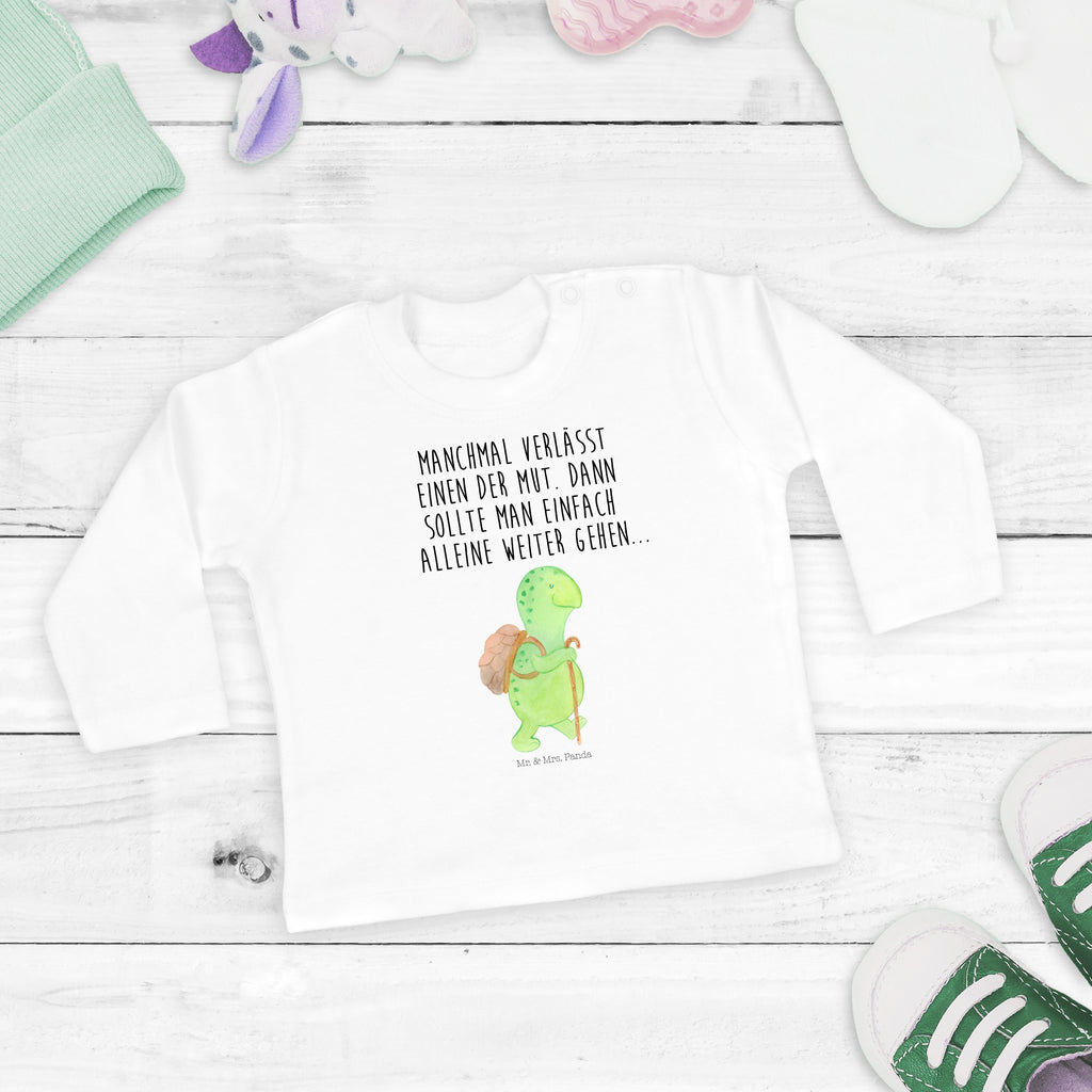 6-12 Monate Baby Longsleeve Schildkröte Wanderer Mädchen, Jungen, Baby, Longsleeve, Langarm, Bio, Kleidung, uni, Langarmshirt, Schildkröte, Schildkröten, Motivation, Motivationsspruch, Motivationssprüche, Neuanfang