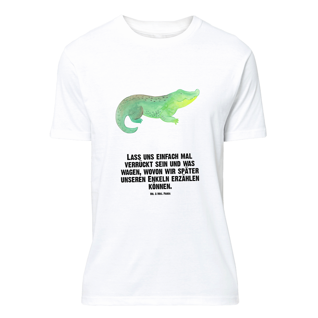 Größe M T-Shirt Krokodil T-Shirt, Shirt, Tshirt, Lustiges T-Shirt, T-Shirt mit Spruch, Party, Junggesellenabschied, Jubiläum, Geburstag, Herrn, Damen, Männer, Frauen, Schlafshirt, Nachthemd, Sprüche, Meerestiere, Meer, Urlaub, Krokodil, Krokodile, verrückt sein, spontan sein, Abenteuerlust, Reiselust, Freundin, beste Freundin, Lieblingsmensch