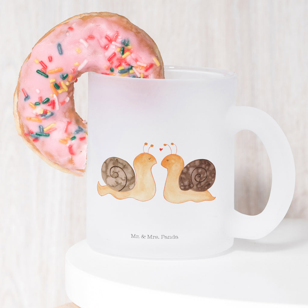 Teetasse Schnecken Liebe Teetasse, Teeglas, Teebecher, Tasse mit Henkel, Tasse, Glas Teetasse, Teetasse aus Glas, Liebe, Partner, Freund, Freundin, Ehemann, Ehefrau, Heiraten, Verlobung, Heiratsantrag, Liebesgeschenk, Jahrestag, Hocheitstag