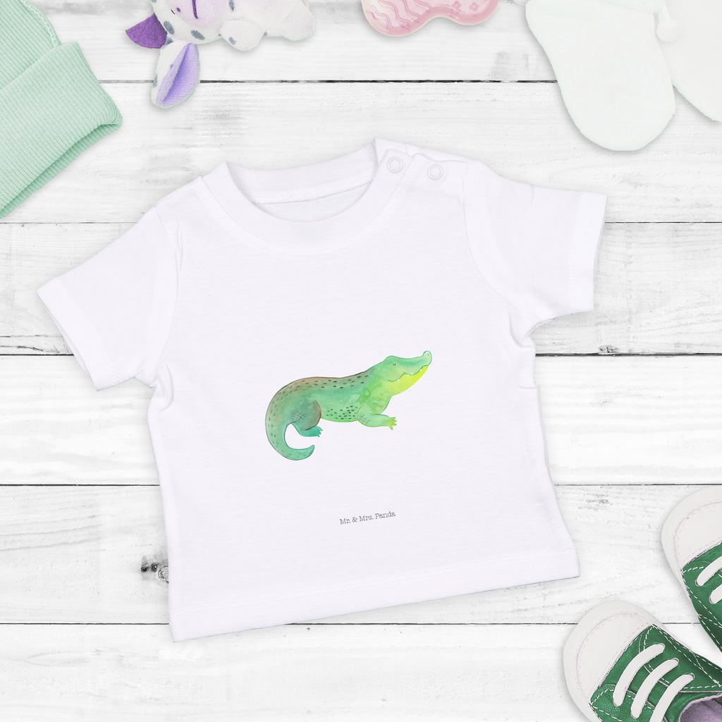 Organic Baby Shirt Krokodil Baby T-Shirt, Jungen Baby T-Shirt, Mädchen Baby T-Shirt, Shirt, Meerestiere, Meer, Urlaub, Krokodil, Krokodile, verrückt sein, spontan sein, Abenteuerlust, Reiselust, Freundin, beste Freundin, Lieblingsmensch