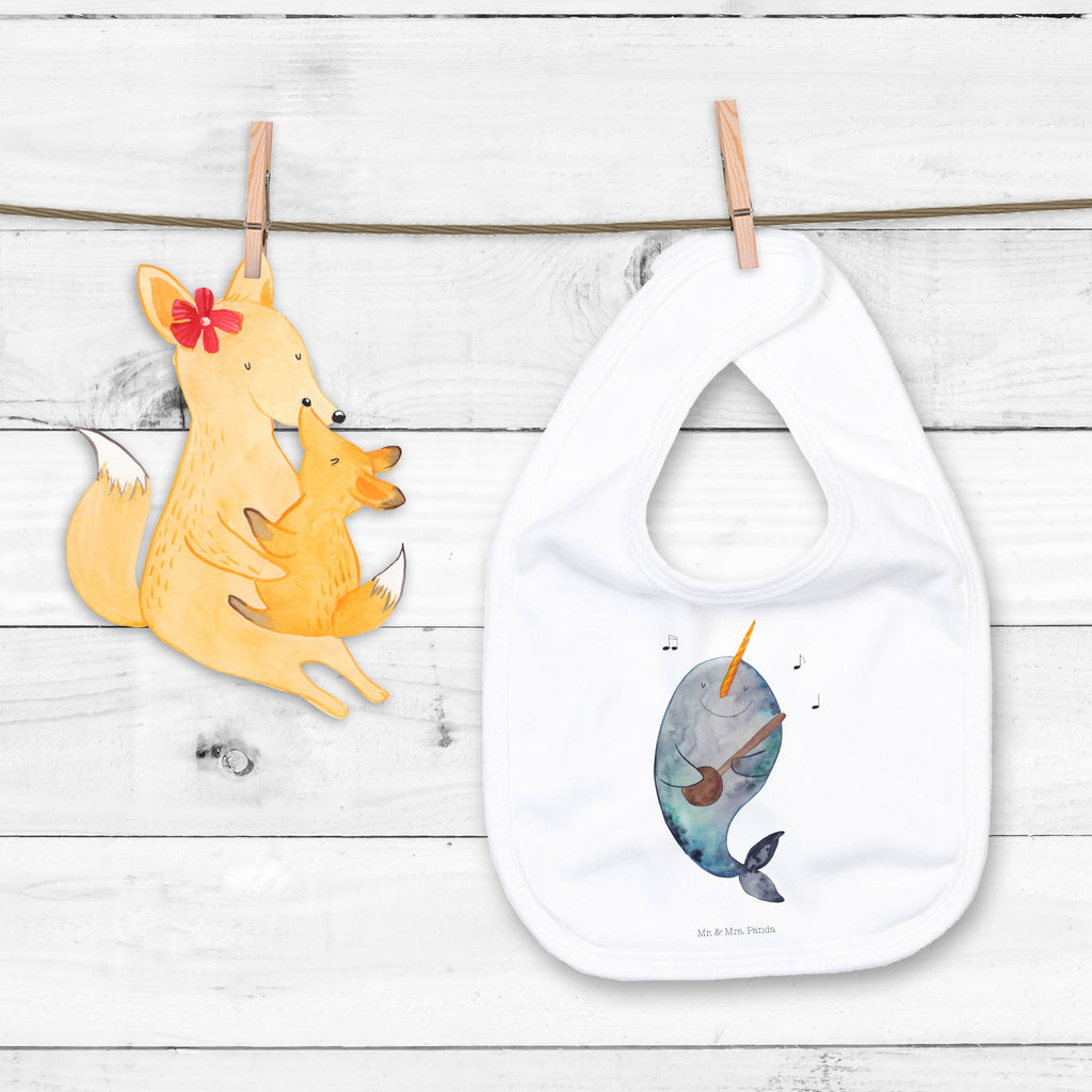 Organic Babylätzchen Narwal Gitarre Baby, Lätzchen, Spucktuch, Sabberlätzchen, Klettlätzchen, Babygeschenk, Baby Lätzchen, Geschenk für Geburt, Geschenk zur Geburt, Baby Spucktuch, Babyausstattung, Geschenkidee für Babyparty, Meerestiere, Meer, Urlaub, Narwal, Wal, Tanzen, Probleme, Problemlösung, Frust, Gespräche, Gitarre