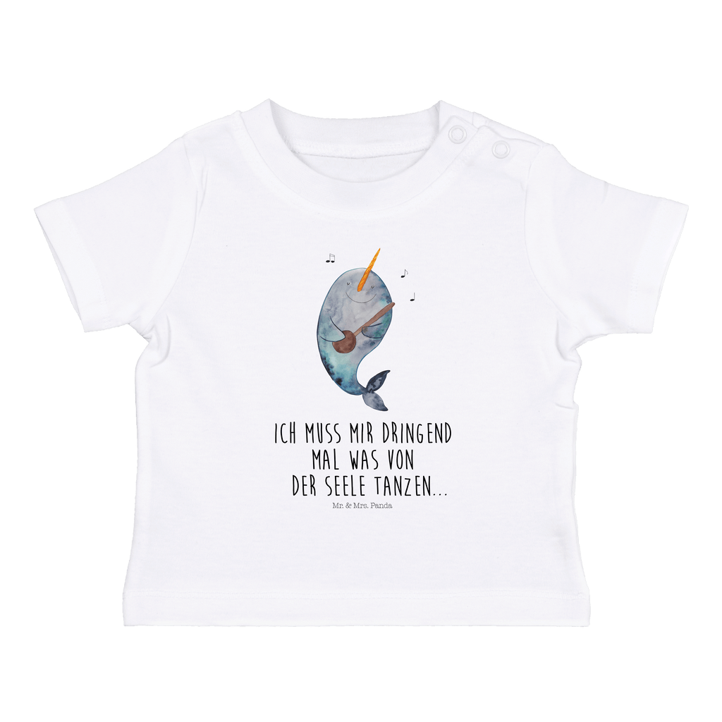 Organic Baby Shirt Narwal Gitarre Baby T-Shirt, Jungen Baby T-Shirt, Mädchen Baby T-Shirt, Shirt, Meerestiere, Meer, Urlaub, Narwal, Wal, Tanzen, Probleme, Problemlösung, Frust, Gespräche, Gitarre