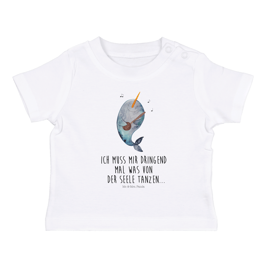 Organic Baby Shirt Narwal Gitarre Baby T-Shirt, Jungen Baby T-Shirt, Mädchen Baby T-Shirt, Shirt, Meerestiere, Meer, Urlaub, Narwal, Wal, Tanzen, Probleme, Problemlösung, Frust, Gespräche, Gitarre