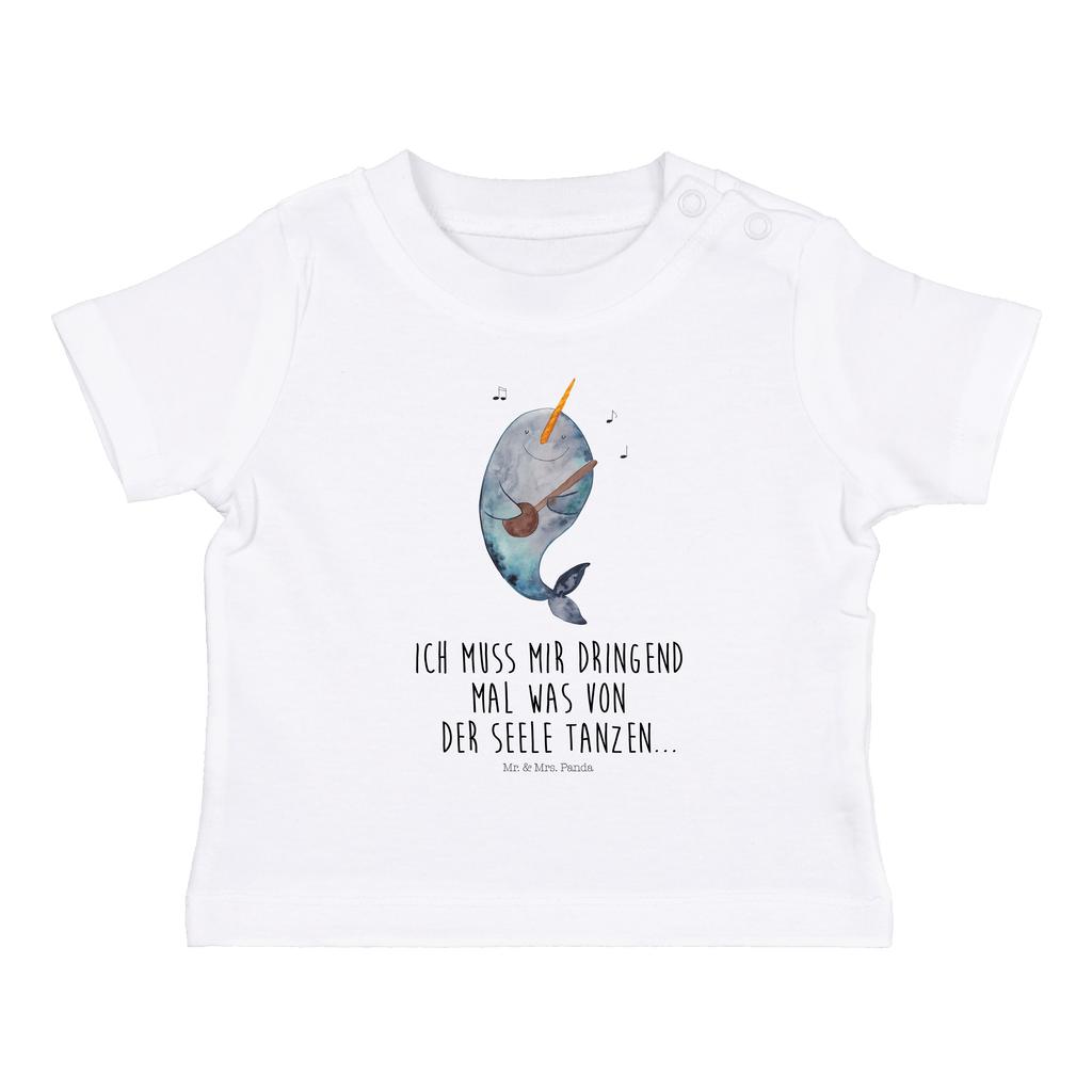 Organic Baby Shirt Narwal Gitarre Baby T-Shirt, Jungen Baby T-Shirt, Mädchen Baby T-Shirt, Shirt, Meerestiere, Meer, Urlaub, Narwal, Wal, Tanzen, Probleme, Problemlösung, Frust, Gespräche, Gitarre