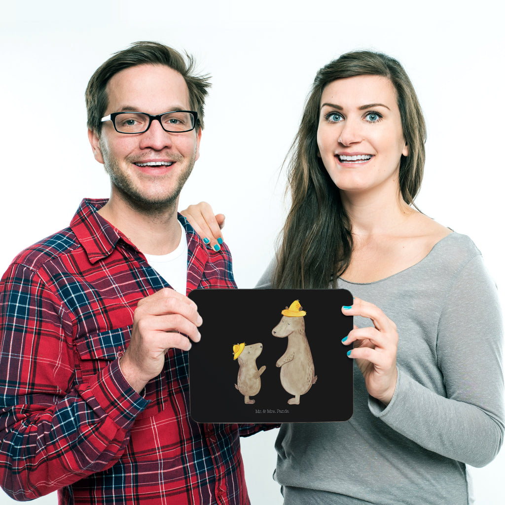 Mauspad Bären mit Hut Mousepad, Computer zubehör, Büroausstattung, PC Zubehör, Arbeitszimmer, Mauspad, Einzigartiges Mauspad, Designer Mauspad, Familie, Vatertag, Muttertag, Bruder, Schwester, Mama, Papa, Oma, Opa, Bär, Bären, Vater, Papi, Paps, Dad, Daddy, Lieblingsmensch, Sohn, Söhne, Kind, Kinder, Vater-Sohn, Family, Vorbild