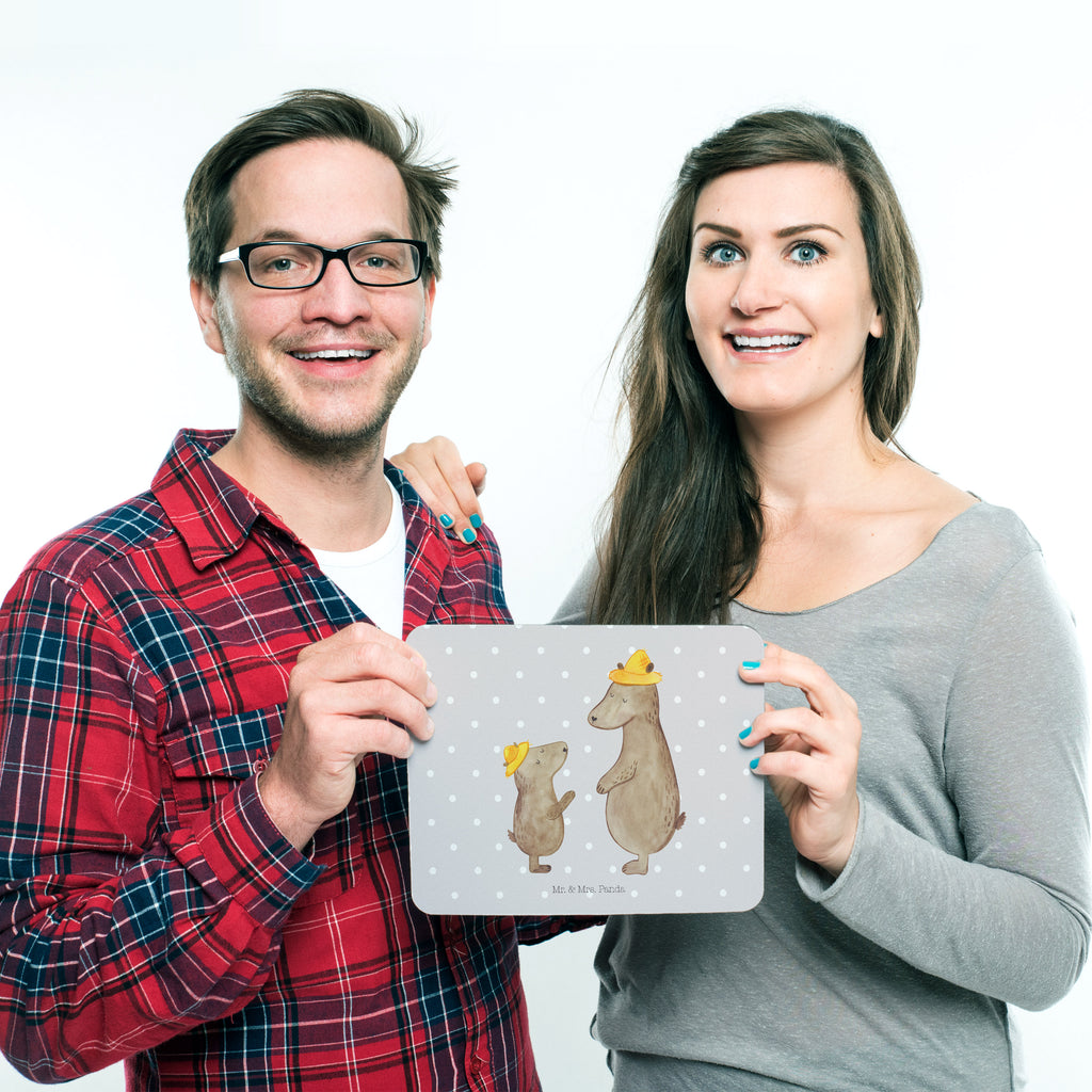 Mauspad Bären mit Hut Mousepad, Computer zubehör, Büroausstattung, PC Zubehör, Arbeitszimmer, Mauspad, Einzigartiges Mauspad, Designer Mauspad, Familie, Vatertag, Muttertag, Bruder, Schwester, Mama, Papa, Oma, Opa, Bär, Bären, Vater, Papi, Paps, Dad, Daddy, Lieblingsmensch, Sohn, Söhne, Kind, Kinder, Vater-Sohn, Family, Vorbild