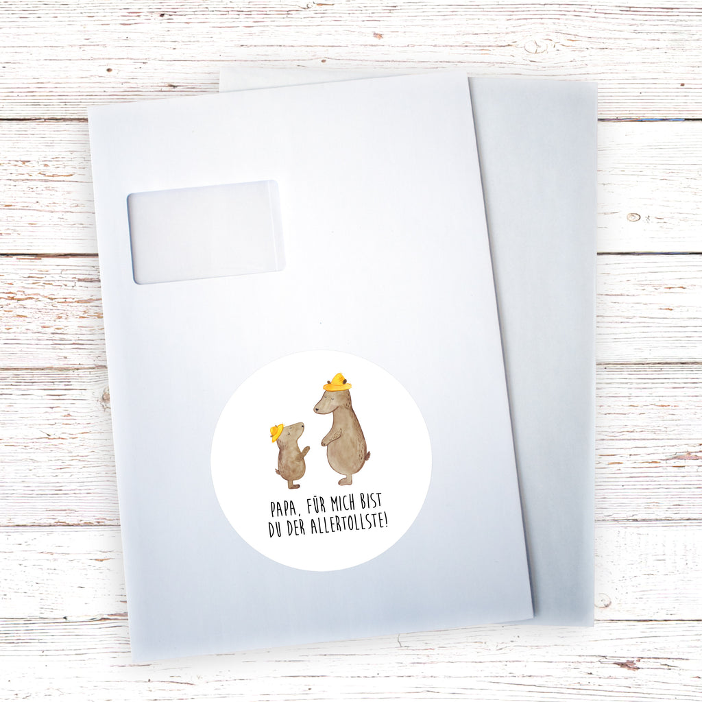 120mm Rund Aufkleber Bären mit Hut Sticker, Aufkleber, Etikett, Kinder, rund, Familie, Vatertag, Muttertag, Bruder, Schwester, Mama, Papa, Oma, Opa, Bär, Bären, Vater, Papi, Paps, Dad, Daddy, Lieblingsmensch, Sohn, Söhne, Kind, Vater-Sohn, Family, Vorbild