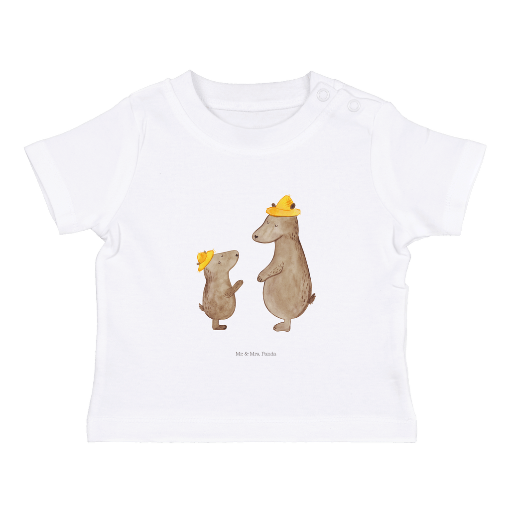 Organic Baby Shirt Bären mit Hut Baby T-Shirt, Jungen Baby T-Shirt, Mädchen Baby T-Shirt, Shirt, Familie, Vatertag, Muttertag, Bruder, Schwester, Mama, Papa, Oma, Opa, Bär, Bären, Vater, Papi, Paps, Dad, Daddy, Lieblingsmensch, Sohn, Söhne, Kind, Kinder, Vater-Sohn, Family, Vorbild