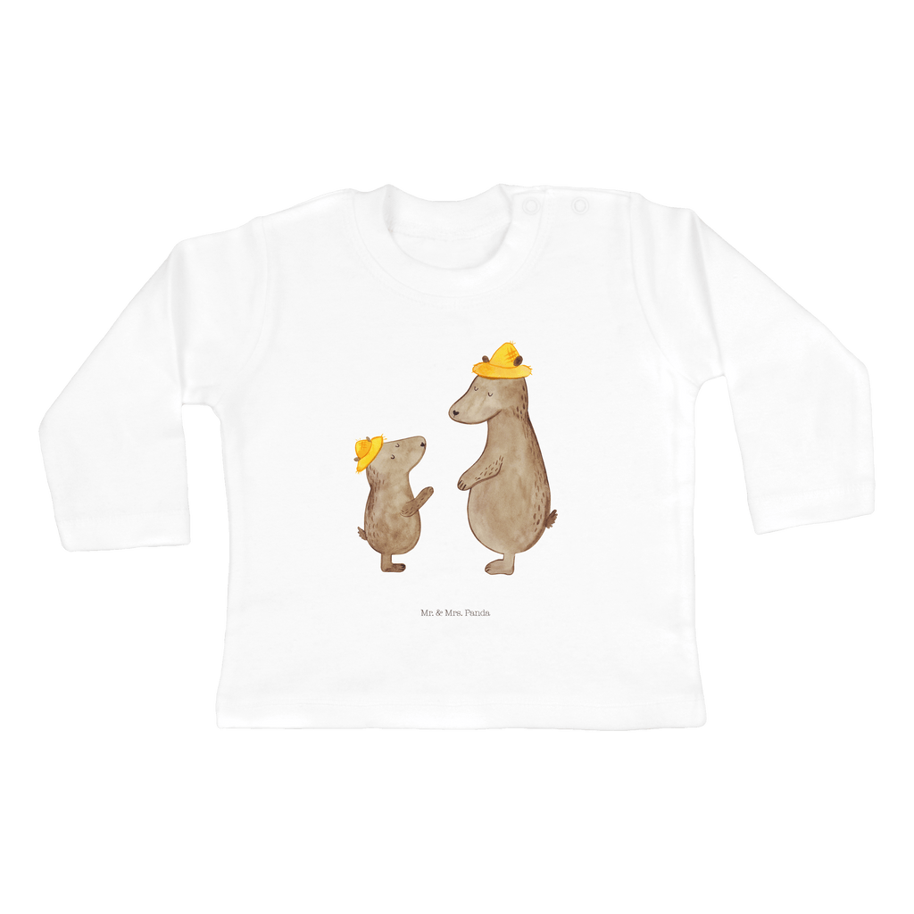3-6 Monate Baby Longsleeve Bären mit Hut Mädchen, Jungen, Baby, Langarm, Bio, Kleidung, Familie, Vatertag, Muttertag, Bruder, Schwester, Mama, Papa, Oma, Opa, Bär, Bären, Vater, Papi, Paps, Dad, Daddy, Lieblingsmensch, Sohn, Söhne, Kind, Kinder, Vater-Sohn, Family, Vorbild