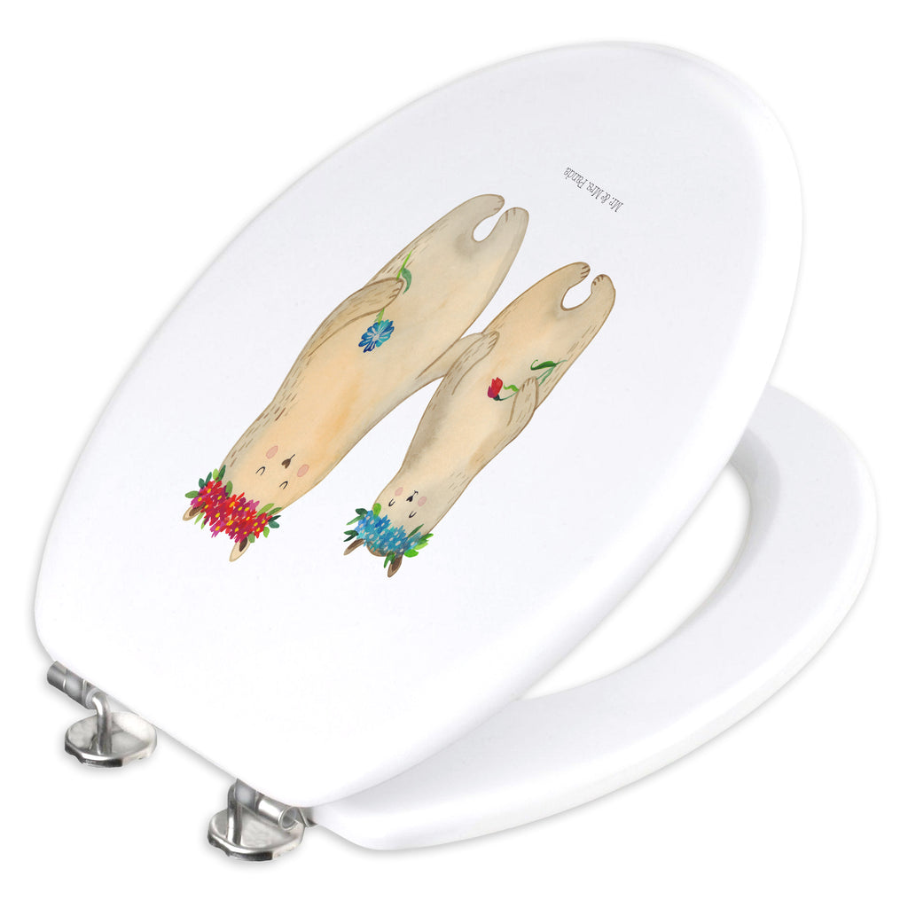 Motiv WC Sitz Bären mit Blumenkranz Klobrille, Klodeckel, Toilettendeckel, WC-Sitz, Toilette, Familie, Vatertag, Muttertag, Bruder, Schwester, Mama, Papa, Oma, Opa, Bär, Bären, Mutter, Mutti, Mami, Lieblingsmensch, Lieblingsmama, beste Mutter, weltbeste Mama, Geschenk Mama. Muttertag, Tochter, Kind, Kinder, Töchter, Family, Vorbild