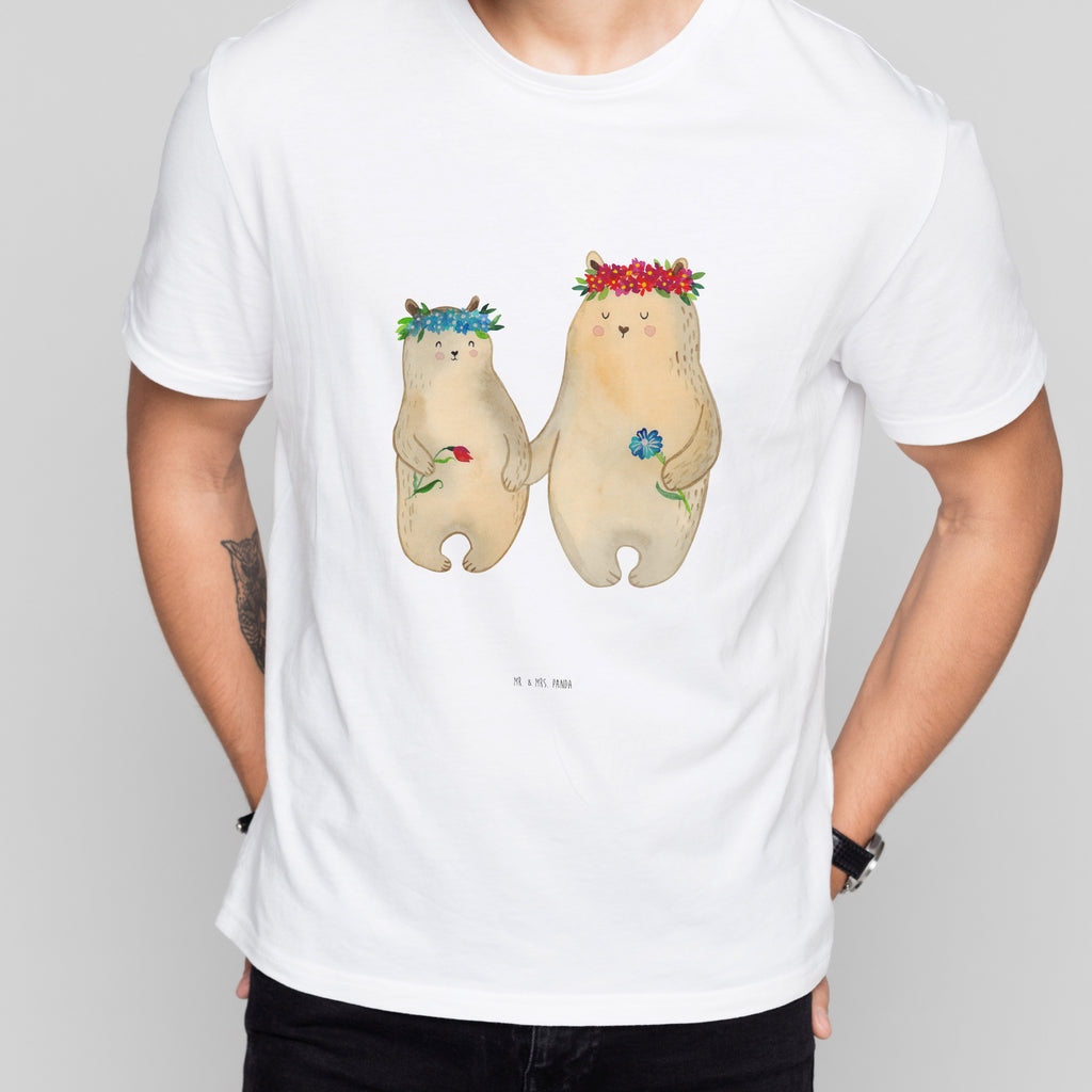 Größe S T-Shirt Bären mit Blumenkranz T-Shirt, Shirt, Tshirt, Lustiges T-Shirt, T-Shirt mit Spruch, Party, Junggesellenabschied, Jubiläum, Geburstag, Herrn, Damen, Männer, Frauen, Schlafshirt, Nachthemd, Sprüche, Familie, Vatertag, Muttertag, Bruder, Schwester, Mama, Papa, Oma, Opa, Bär, Bären, Mutter, Mutti, Mami, Lieblingsmensch, Lieblingsmama, beste Mutter, weltbeste Mama, Geschenk Mama. Muttertag, Tochter, Kind, Kinder, Töchter, Family, Vorbild