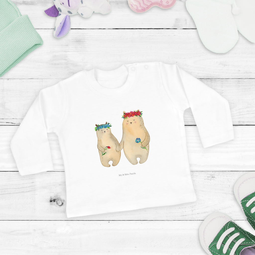 18-24 Monate Baby Longsleeve Bären mit Blumenkranz Mädchen, Jungen, Baby, Langarm, Bio, Kleidung, Longsleeve, Familie, Vatertag, Muttertag, Bruder, Schwester, Mama, Papa, Oma, Opa, Bär, Bären, Mutter, Mutti, Mami, Lieblingsmensch, Lieblingsmama, beste Mutter, weltbeste Mama, Geschenk Mama. Muttertag, Tochter, Kind, Kinder, Töchter, Family, Vorbild
