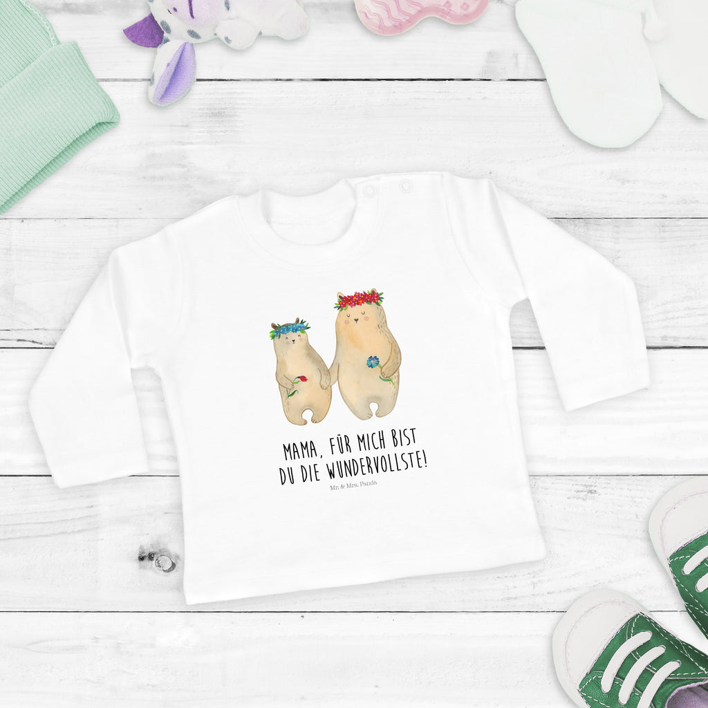 18-24 Monate Baby Longsleeve Bären mit Blumenkranz Mädchen, Jungen, Baby, Langarm, Bio, Kleidung, Longsleeve, Familie, Vatertag, Muttertag, Bruder, Schwester, Mama, Papa, Oma, Opa, Bär, Bären, Mutter, Mutti, Mami, Lieblingsmensch, Lieblingsmama, beste Mutter, weltbeste Mama, Geschenk Mama. Muttertag, Tochter, Kind, Kinder, Töchter, Family, Vorbild