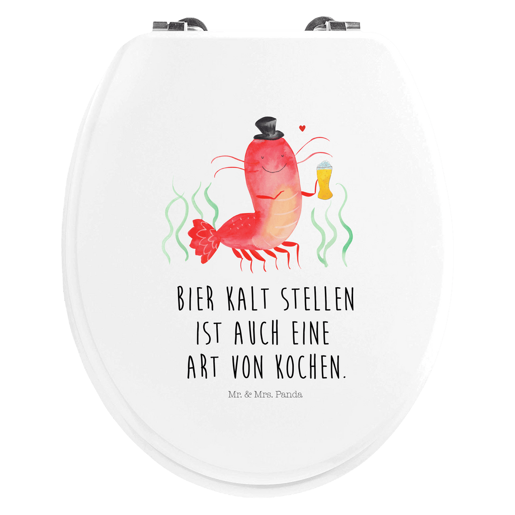 Motiv WC Sitz Hummer mit Weizen Klobrille, Klodeckel, Toilettendeckel, WC-Sitz, Toilette, Meerestiere, Meer, Urlaub, Garnele, Garnelen, Bier, Kochen, Männerhaushalt, Junggeselle, Junggesellin, Bierliebhaber, Kneipe, Gasthaus, Wirtschaft